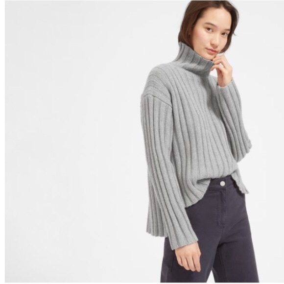 Everlane Sweaters - Everlane The Wool-Cashmere Rib Turtleneck Sweater
